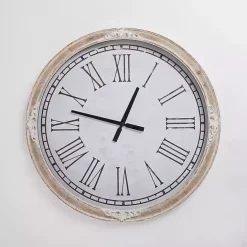 Discount Kirklands Home Norah Distressed Wood Wall Clock
