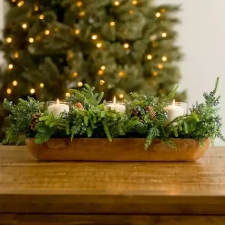 Online Kirklands Home Norfolk Pine and Blue Berry Centerpiece
