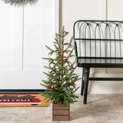 Sale Kirklands Home Norfolk Pine and Red Berry Tree Arrangement