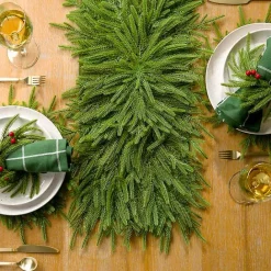 Clearance Kirklands Home Norfolk Pine Table Topper Green