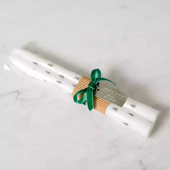 Kirklands Home Norfolk Trees Taper Candles, Set of 2