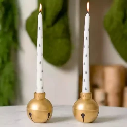 Kirklands Home Norfolk Trees Taper Candles, Set of 2