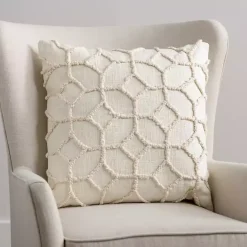 Clearance Kirklands Home Norman Pillow Ivory