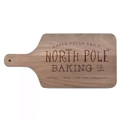 Best Kirklands Home North Pole Baking Cutting Board Brown