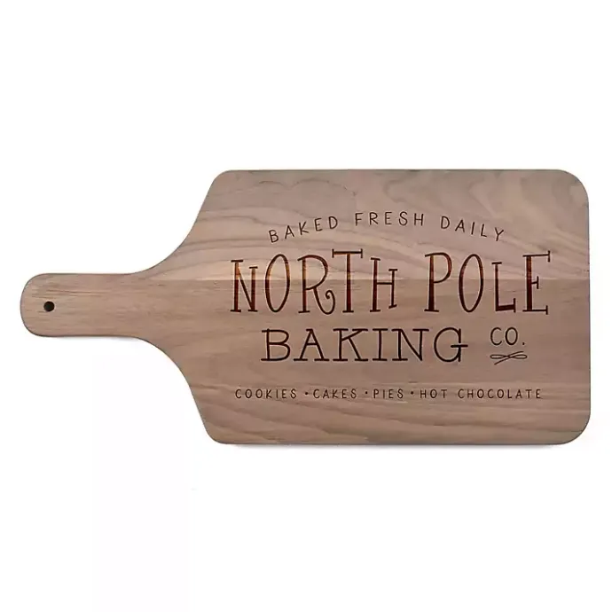 Best Kirklands Home North Pole Baking Cutting Board Brown