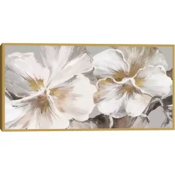 Kirklands Home Nostalgic Neutral Framed Canvas Art Print White