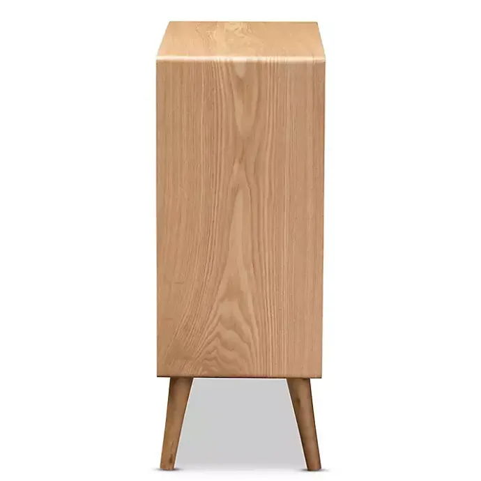 Sale Kirklands Home Oak and Rattan 4-Drawer Chest