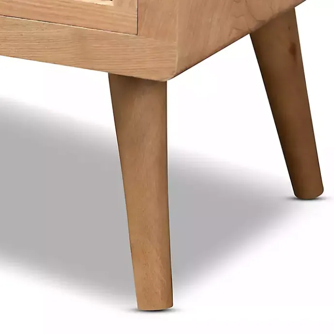 Sale Kirklands Home Oak and Rattan 4-Drawer Chest