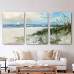 Kirklands Home Oak Island Sunrise Canvas Art Prints, 32x48