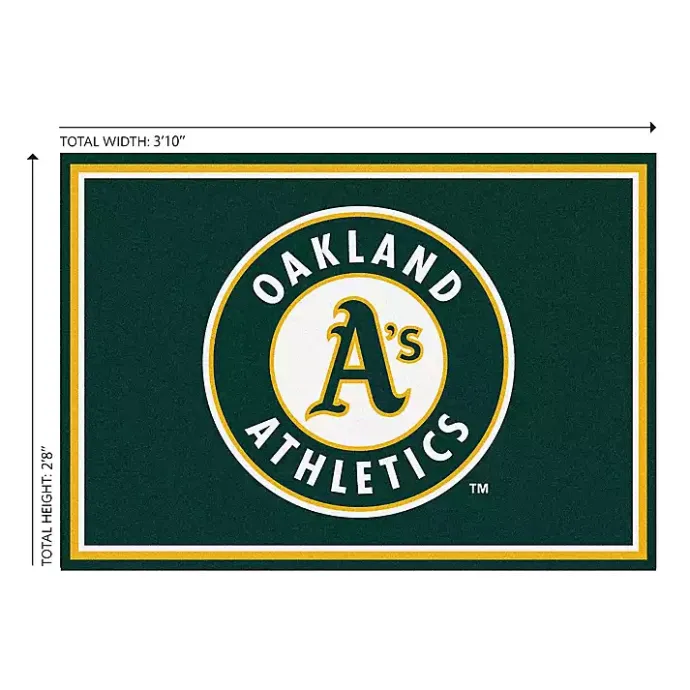 Best Kirklands Home Oakland Athletics Spirit Rug, 3x4