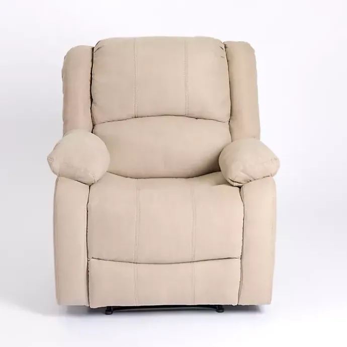 Hot Kirklands Home Oatmeal Performance Fabric Barrett Recliner Tan