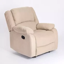 Hot Kirklands Home Oatmeal Performance Fabric Barrett Recliner Tan