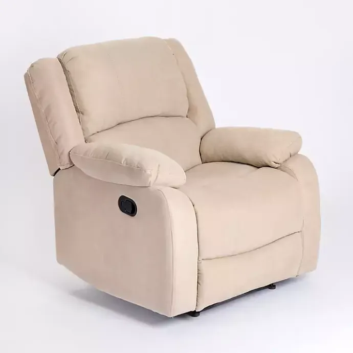 Hot Kirklands Home Oatmeal Performance Fabric Barrett Recliner Tan