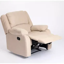 Hot Kirklands Home Oatmeal Performance Fabric Barrett Recliner Tan