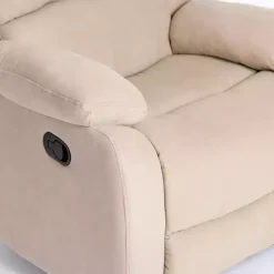 Hot Kirklands Home Oatmeal Performance Fabric Barrett Recliner Tan