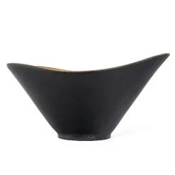 Best Kirklands Home Oblong Black and Gold Bowl, 15 in