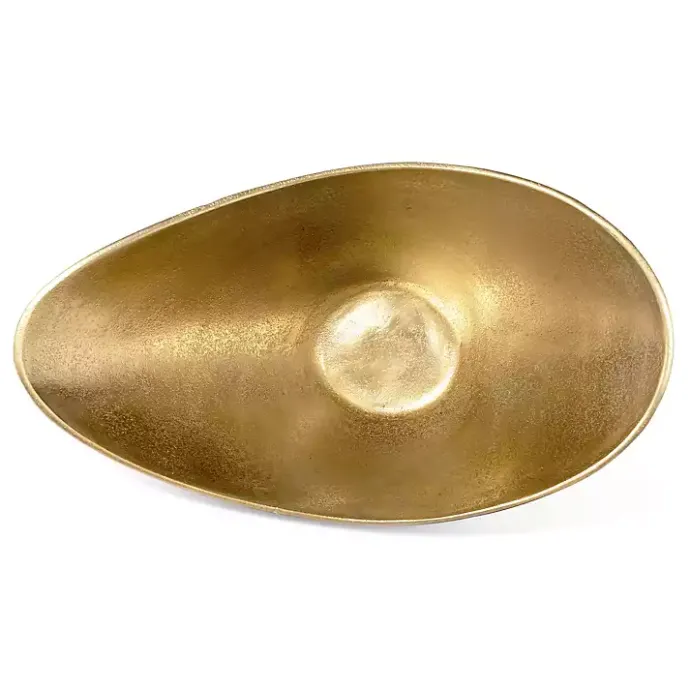 Best Kirklands Home Oblong Black and Gold Bowl, 15 in