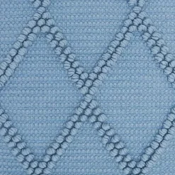 Discount Kirklands Home Ocean Diamond Lattice Throw Pillow Blue