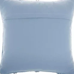Discount Kirklands Home Ocean Diamond Lattice Throw Pillow Blue