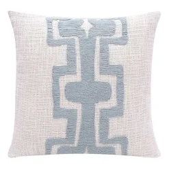 Clearance Kirklands Home Ocean Blue Geometric Stripe Pillow
