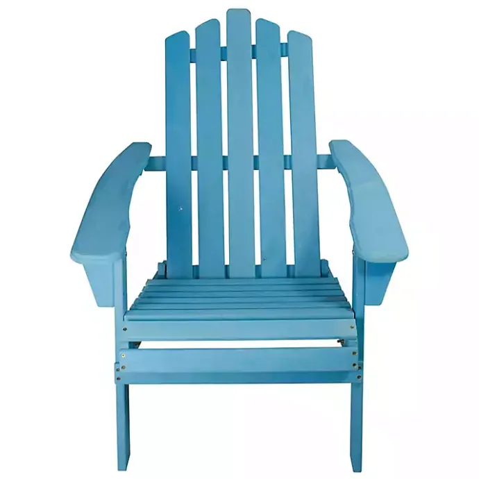 Clearance Kirklands Home Ocean Outdoor Folding Adirondack Chair Blue