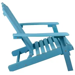 Clearance Kirklands Home Ocean Outdoor Folding Adirondack Chair Blue