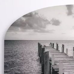 Kirklands Home Ocean Dock Arched Canvas Art Print