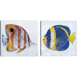 Clearance Kirklands Home Ocean Fish Canvas Art Prints, Set of 2