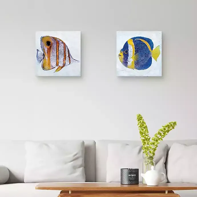 Clearance Kirklands Home Ocean Fish Canvas Art Prints, Set of 2