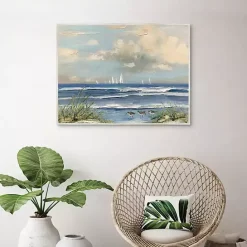 Clearance Kirklands Home Ocean Regatta Framed Canvas Art Print Multi