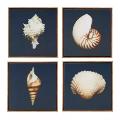 Best Kirklands Home Ocean Shell Framed Canvas Art Prints, Set of 4