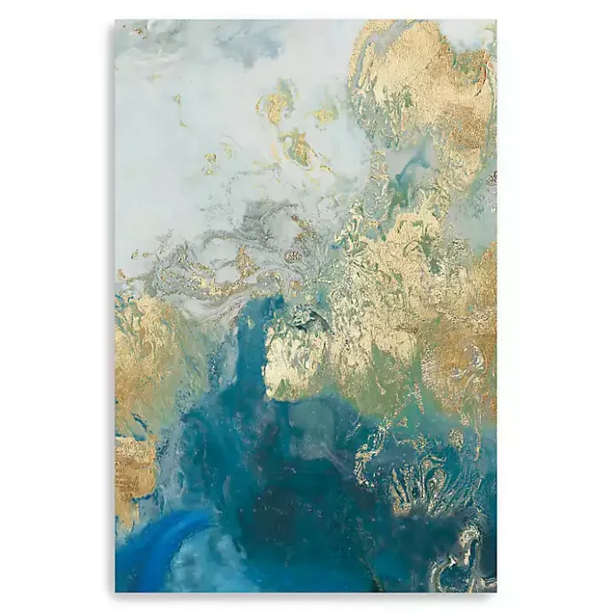 Sale Kirklands Home Ocean Splash II Canvas Art Print Blue