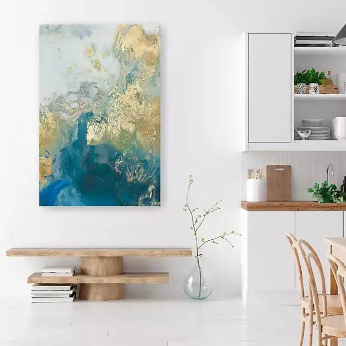 Sale Kirklands Home Ocean Splash II Canvas Art Print Blue