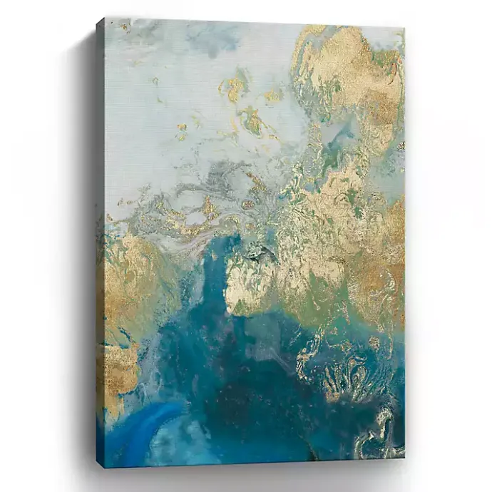 Sale Kirklands Home Ocean Splash II Canvas Art Print Blue