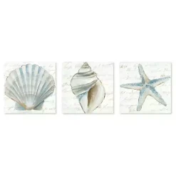 Outlet Kirklands Home Ocean Treasures Canvas Art Prints, Set of 3