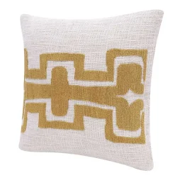 Clearance Kirklands Home Ochre Geometric Stripe Pillow