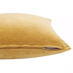 Discount Kirklands Home Ochre Velvet Handmade Throw Pillow Yellow