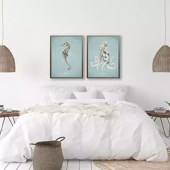 Clearance Kirklands Home Octopus in Blue Framed Art Print