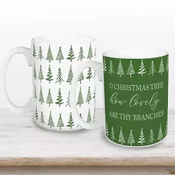 Online Kirklands Home Oh Christmas Tree Mugs, Set of 2