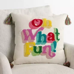 Online Kirklands Home Oh What Fun Beaded Pillow