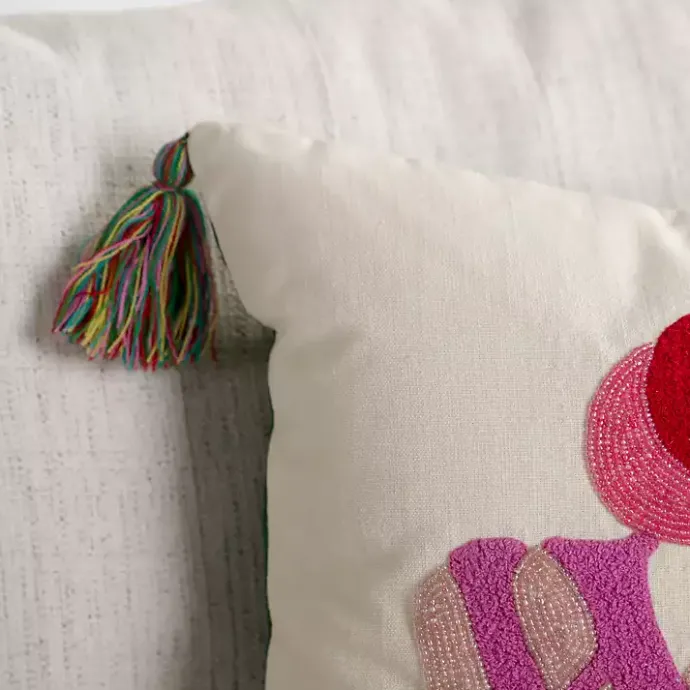 Online Kirklands Home Oh What Fun Beaded Pillow