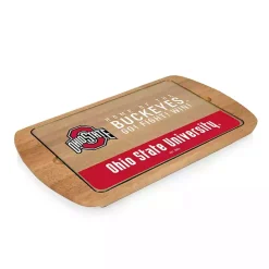 Online Kirklands Home Ohio State Buckeyes Wood and Glass Serving Board