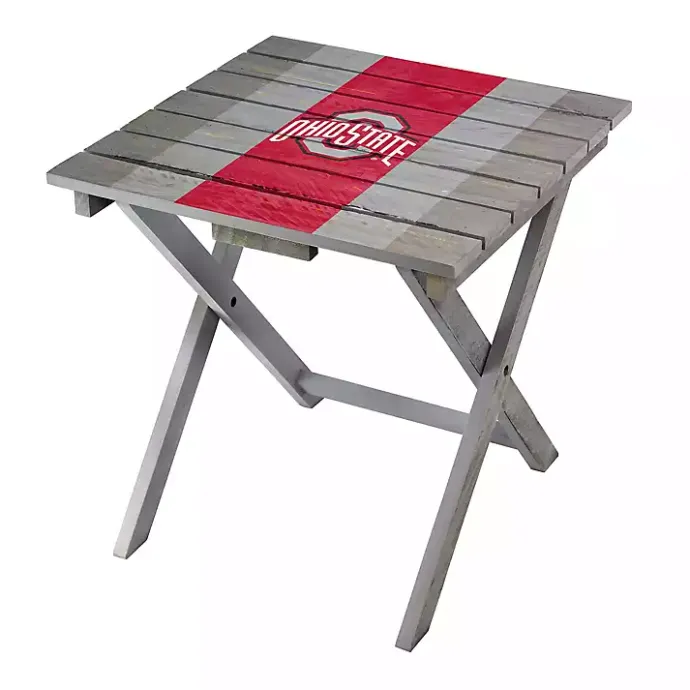 Outlet Kirklands Home Ohio State University Folding Outdoor Table Brown