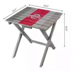 Outlet Kirklands Home Ohio State University Folding Outdoor Table Brown