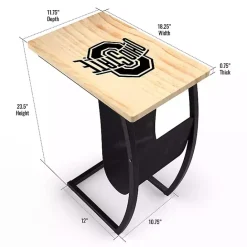Kirklands Home Ohio State University Wood C-Table Tan