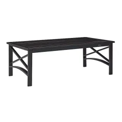 Kirklands Home Oiled Bronze Metal Dayton Outdoor Coffee Table Brown