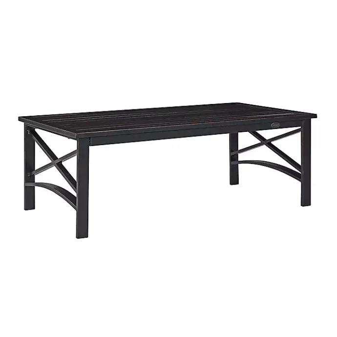 Kirklands Home Oiled Bronze Metal Dayton Outdoor Coffee Table Brown