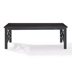 Kirklands Home Oiled Bronze Metal Dayton Outdoor Coffee Table Brown