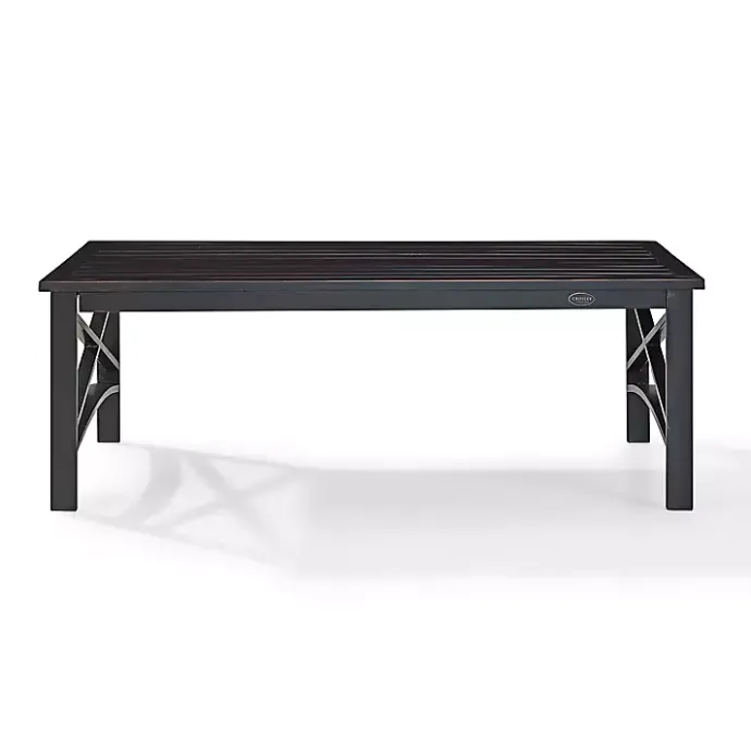 Kirklands Home Oiled Bronze Metal Dayton Outdoor Coffee Table Brown
