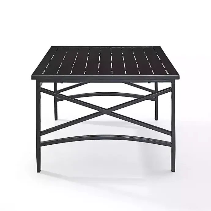 Kirklands Home Oiled Bronze Metal Dayton Outdoor Coffee Table Brown